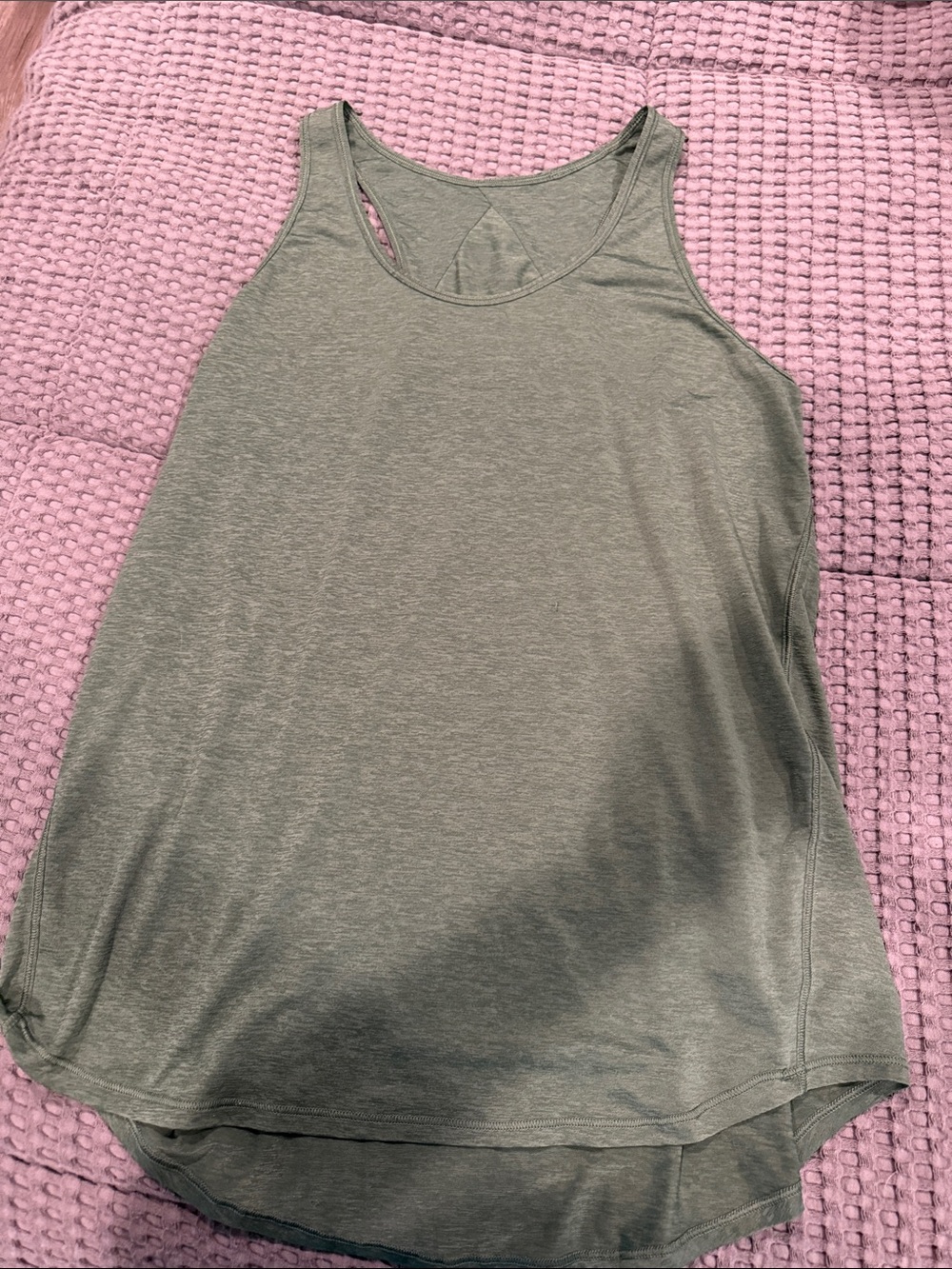 Women's Sleeveless Lululemon Tank Top - Olive Green